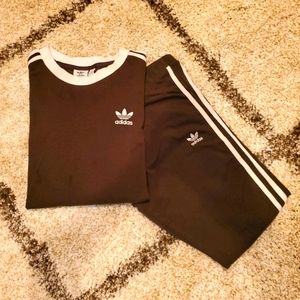 Adidas leggings + shirt